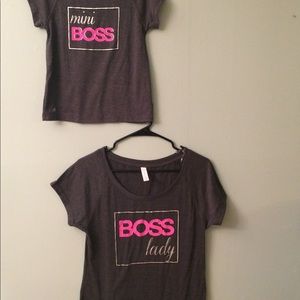 Mommy and me matching workout tops